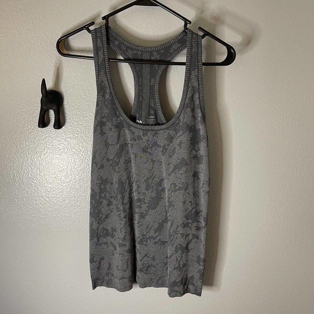 Zyia Active Racerback Tank Top,‎ Gray, Women’s Large, Exercise / Work Out